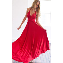 Load image into Gallery viewer, Sexy Women Multiway Wrap Convertible Boho Maxi Club Red Dress Bandage Long Dress Party Bridesmaids Infinity Robe Longue Femme